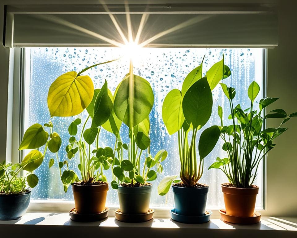 licht en water voor kamerplanten