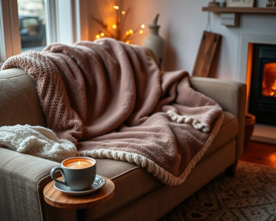 Warme fleecedekens voor lange avonden op de bank