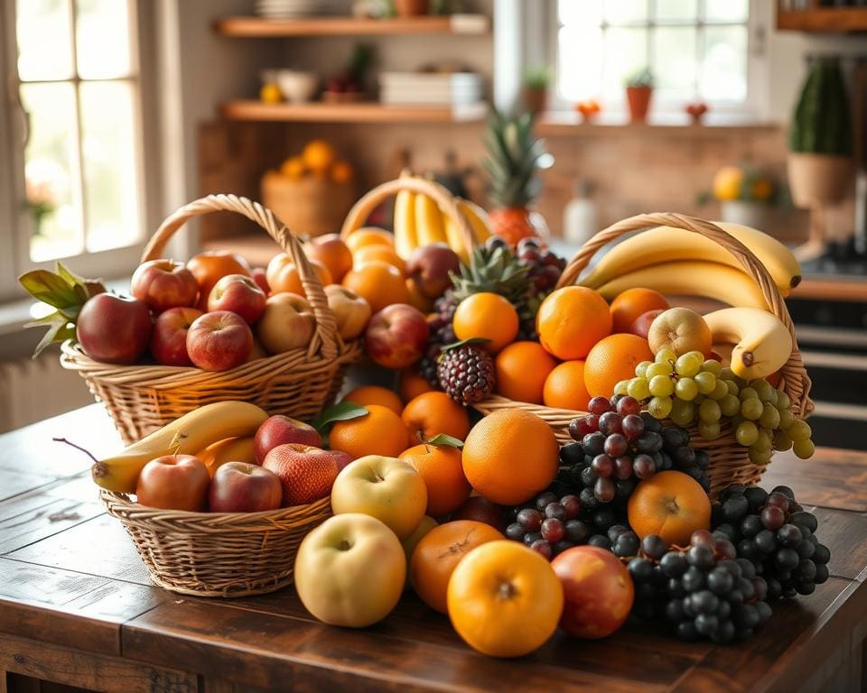 Fruitmanden die kleur en gezondheid naar je keuken brengen