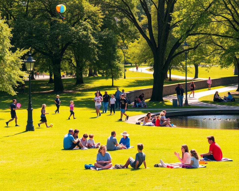 Parkmiddag met sport, spel en ontspanning in het groen