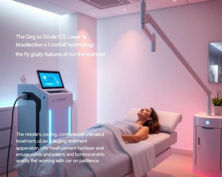 Hoe garandeert de Diode ICE Laser comfort tijdens behandelingen?