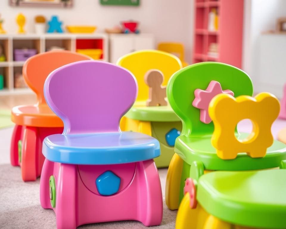 Kinderstoelen met een geïntegreerde speelstand