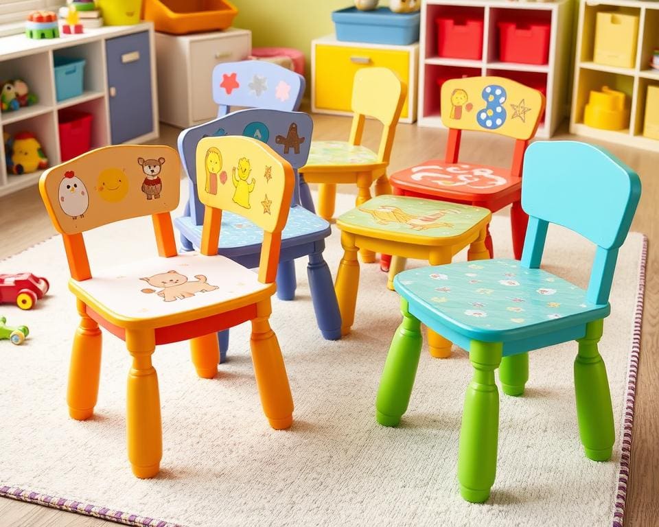 Kinderstoelen met een wasbare zitting