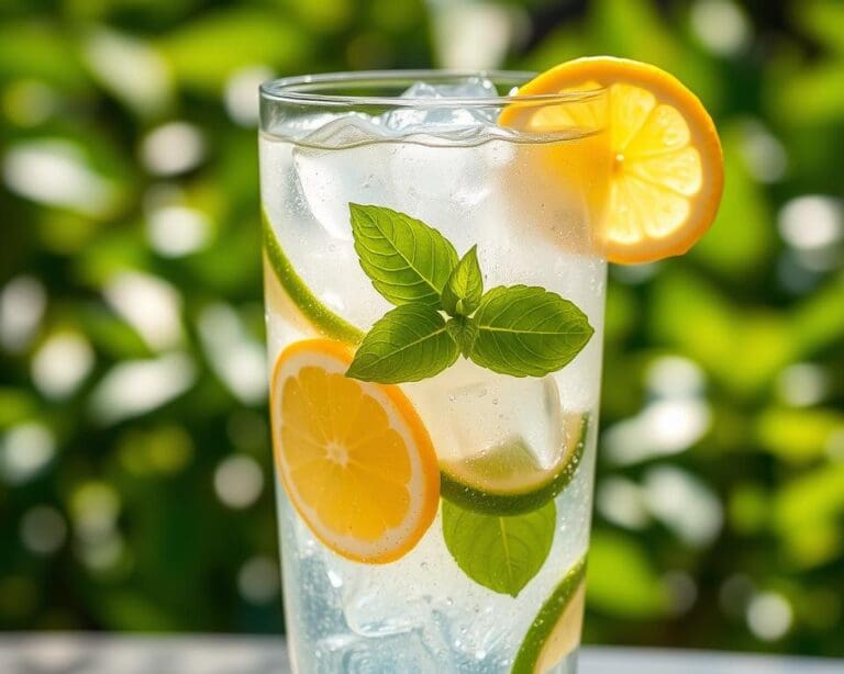 Sparkling Lemon Basil Cooler: Elegant en verfrissend