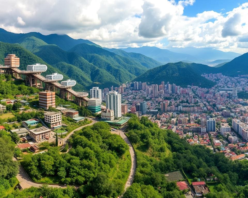 berganalyse van stadsontwikkeling in Medellín