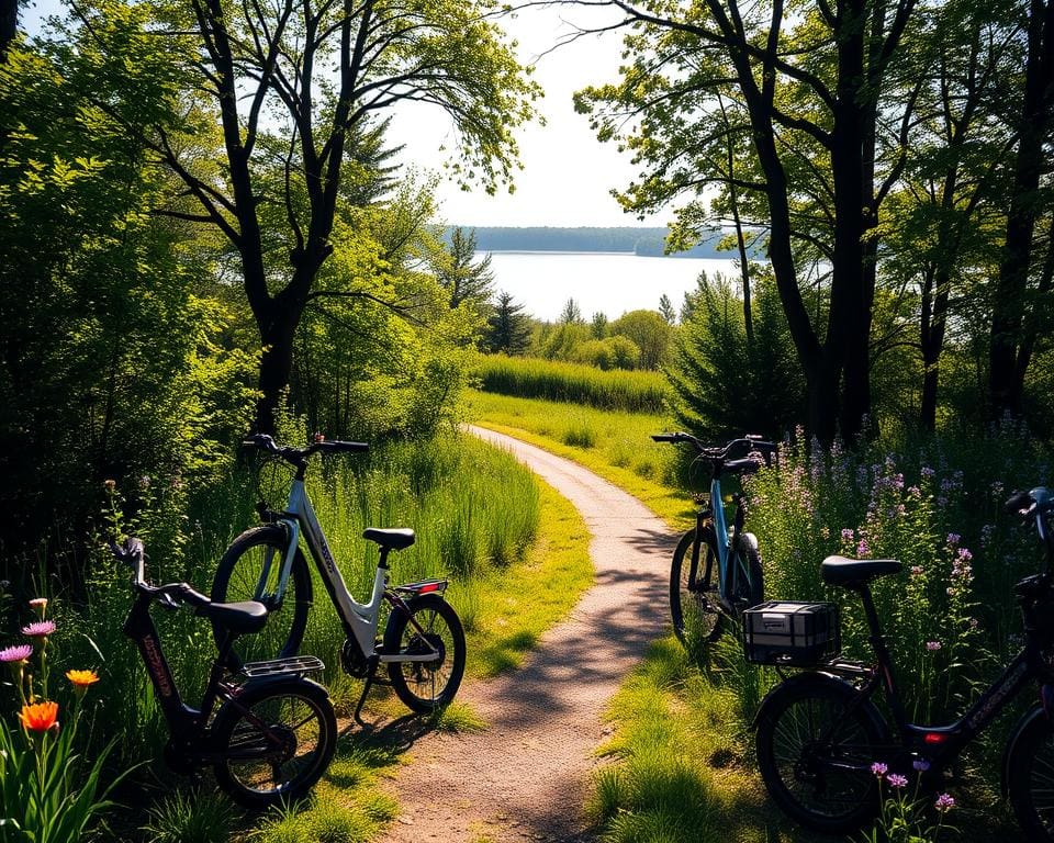 ontspannen tochten met e-bikes