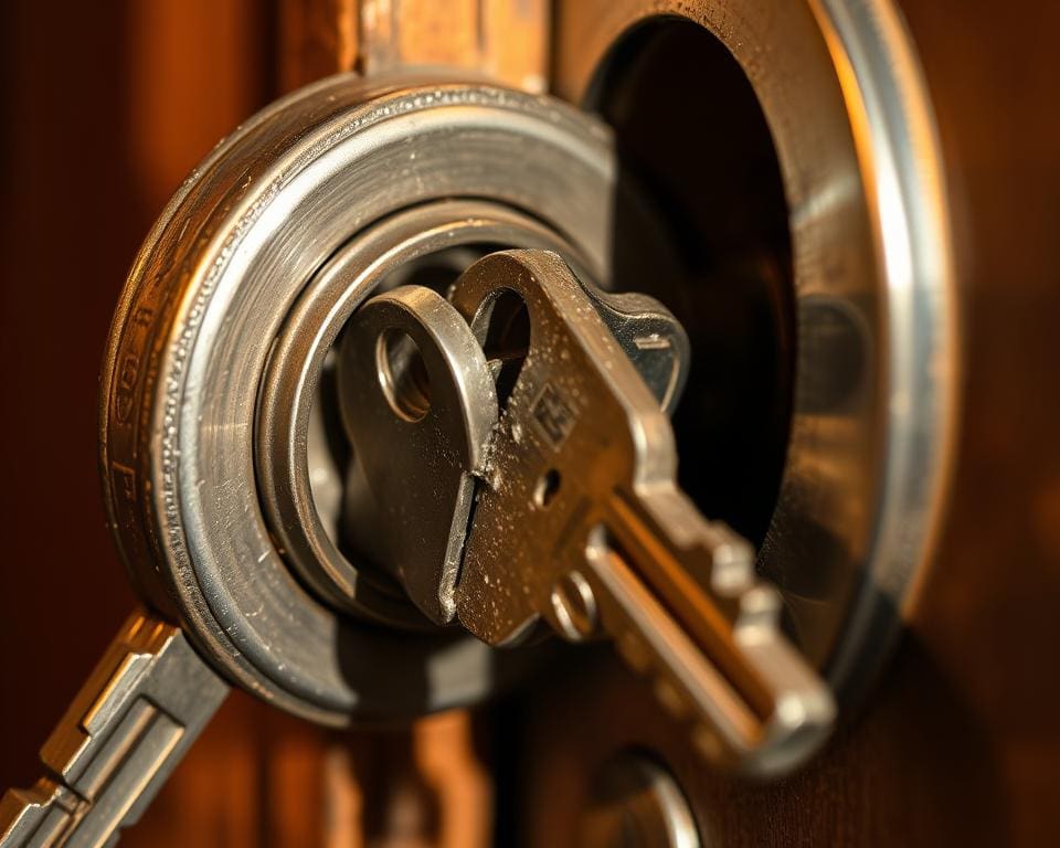 Wat als mijn sleutel afbreekt in het slot?
