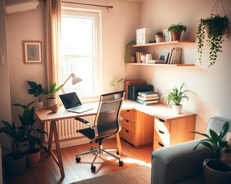 Wat zijn handige werkplekken in kleine huizen?