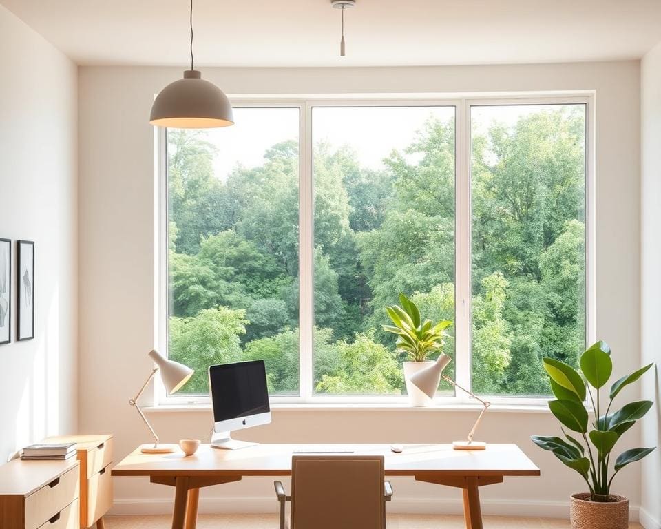 Wat zijn tips voor verlichting in een thuiskantoor?