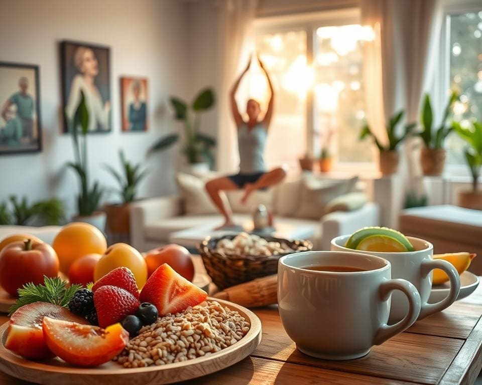 structuur ochtendroutine gezonde voeding energieke activiteiten