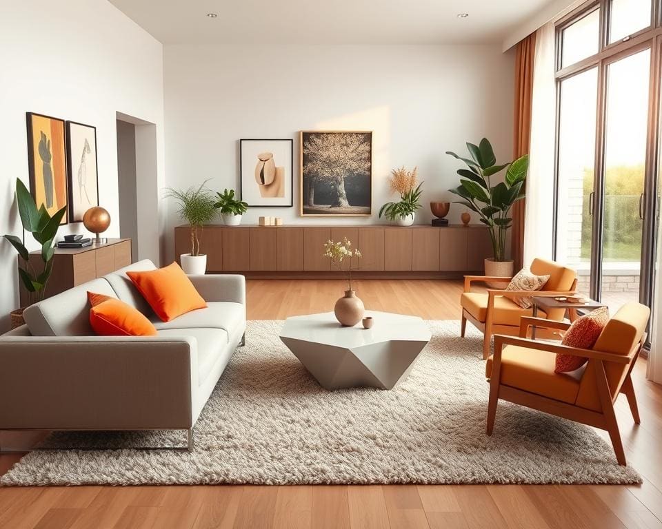 Contrast in design voor een levendig interieur