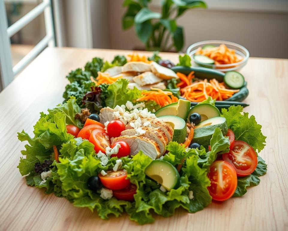 Voedzame lunch salades