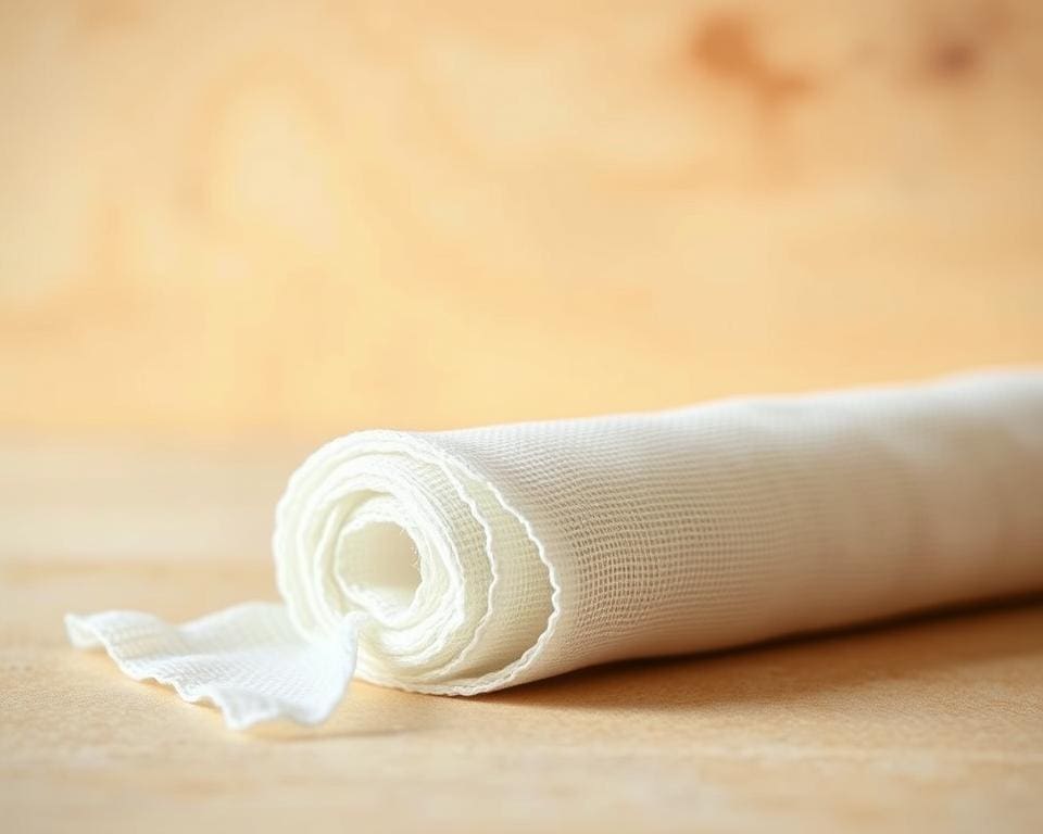 Wat is het voordeel van kaasdoek op rol?