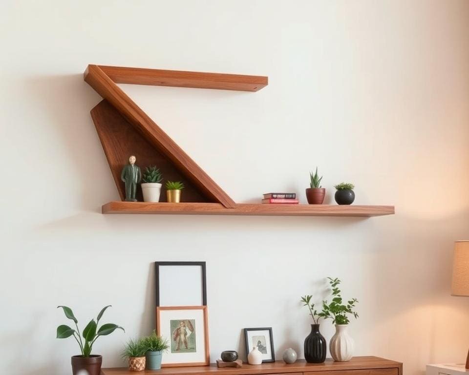 Wat zijn originele ideeën voor een wandplank?