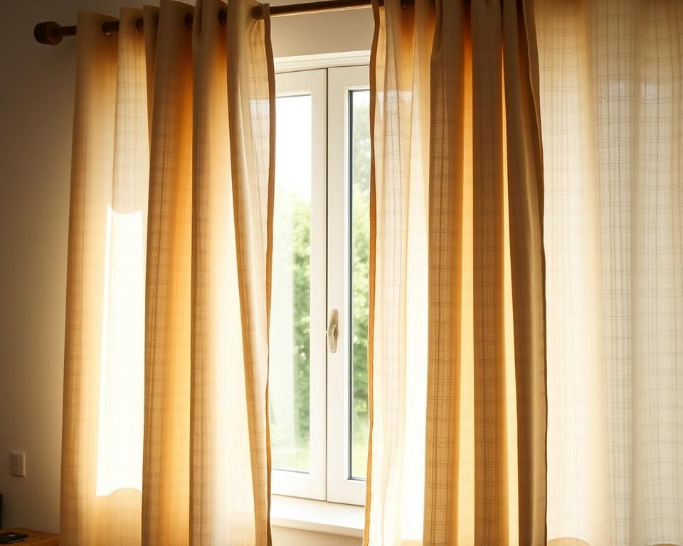 Is ongebleekt katoen geschikt voor gordijnen?