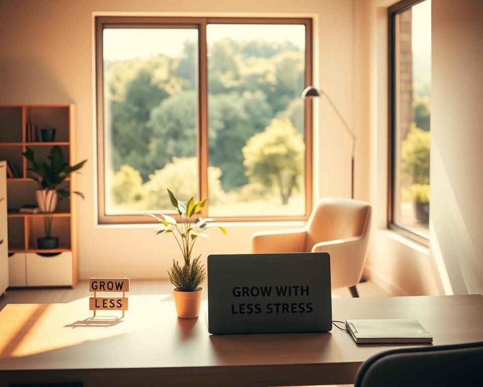 Kun je groeien in je werk met minder stress?