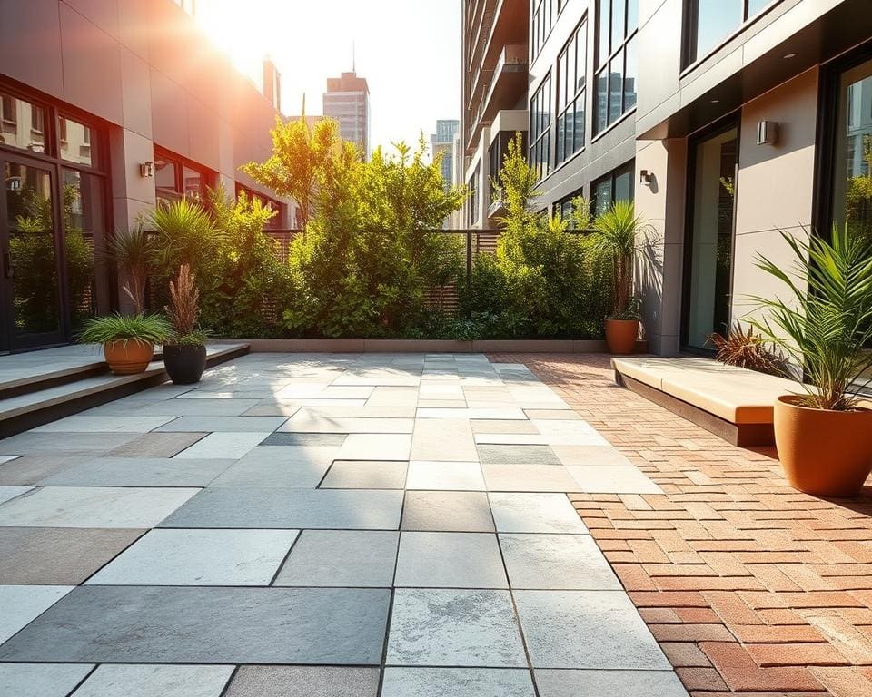 Populaire materialen voor tuinbestrating