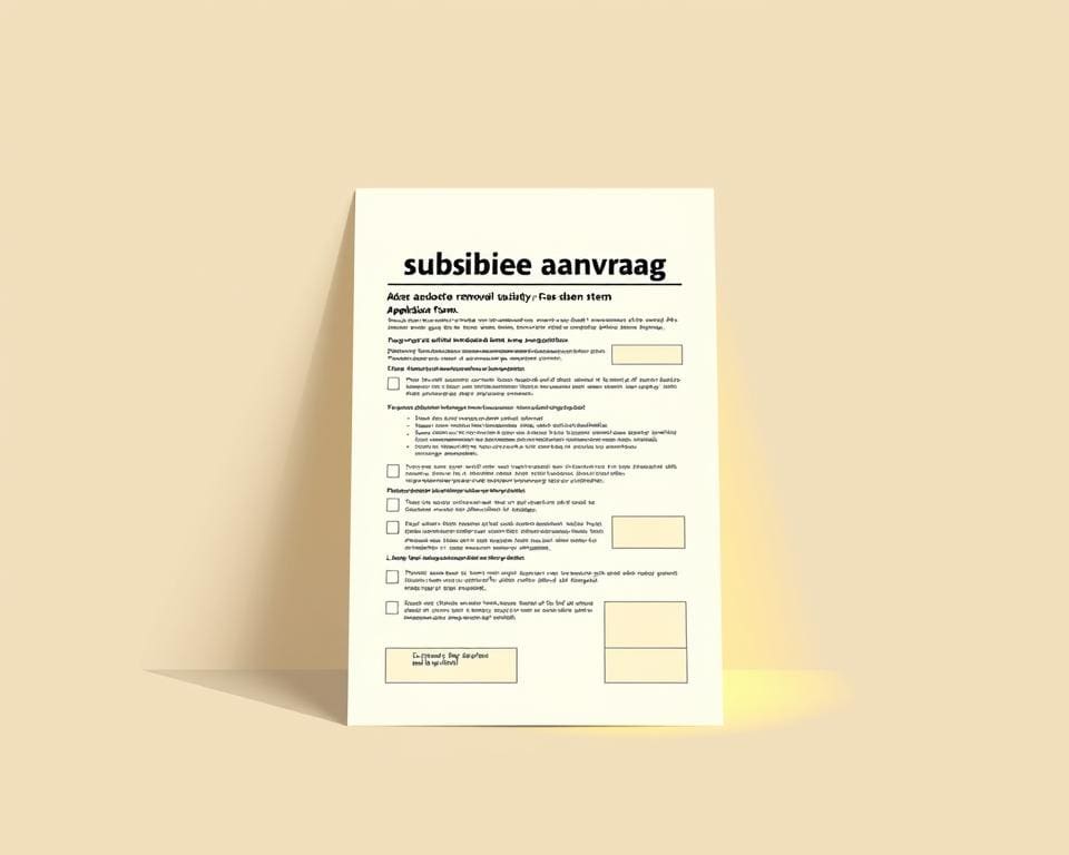 Subsidieaanvraag asbest