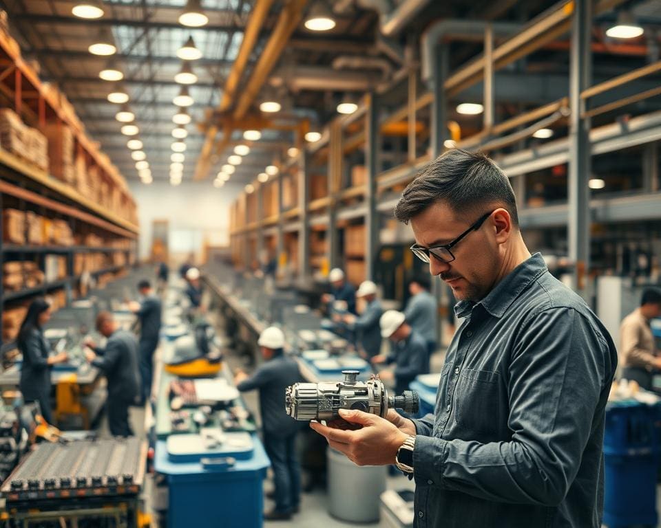 Wat doet een productontwikkelaar in de fabriek?