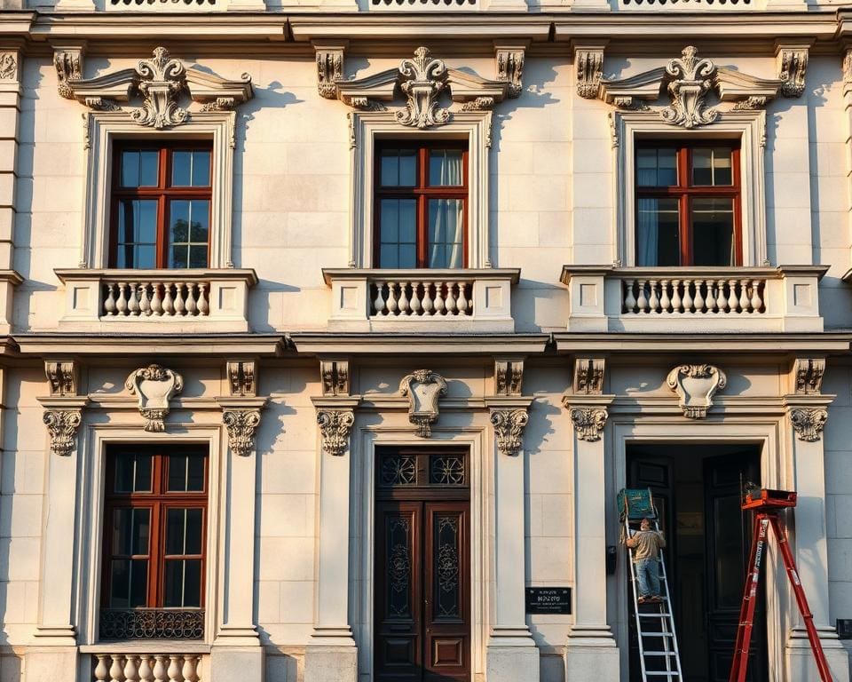 Wat vraagt herstel van ornamenten op klassieke gevels?