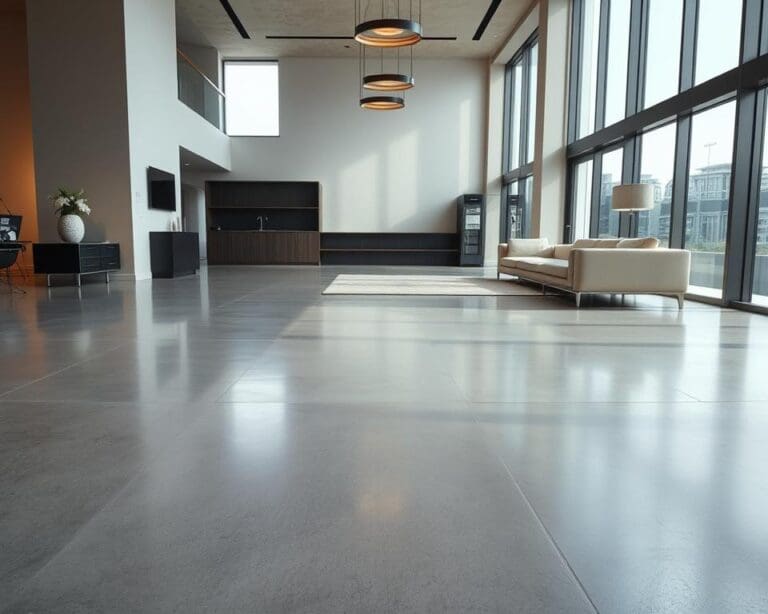 Gietvloeren die perfect passen in moderne interieurs