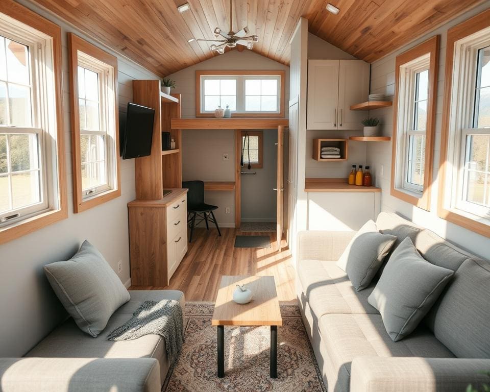 Hoe richt je een tiny house functioneel in?