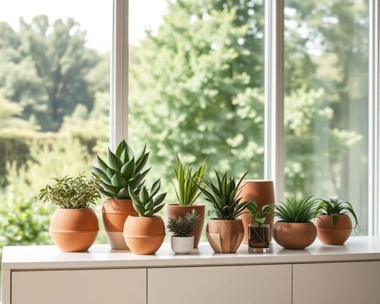 Plantenbakken die groen en sfeer brengen