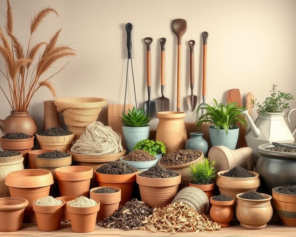 materialen voor plantenbakken