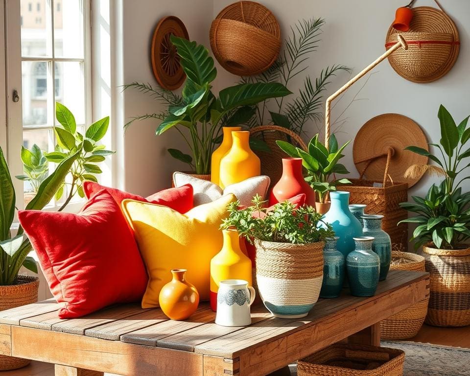 Kleurrijke accessoires die je interieur laten stralen