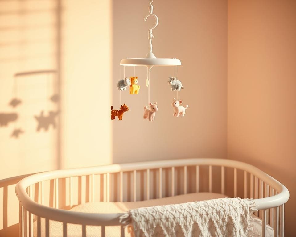 Hoe breng je magie in de babykamer met een muziekmobiel?