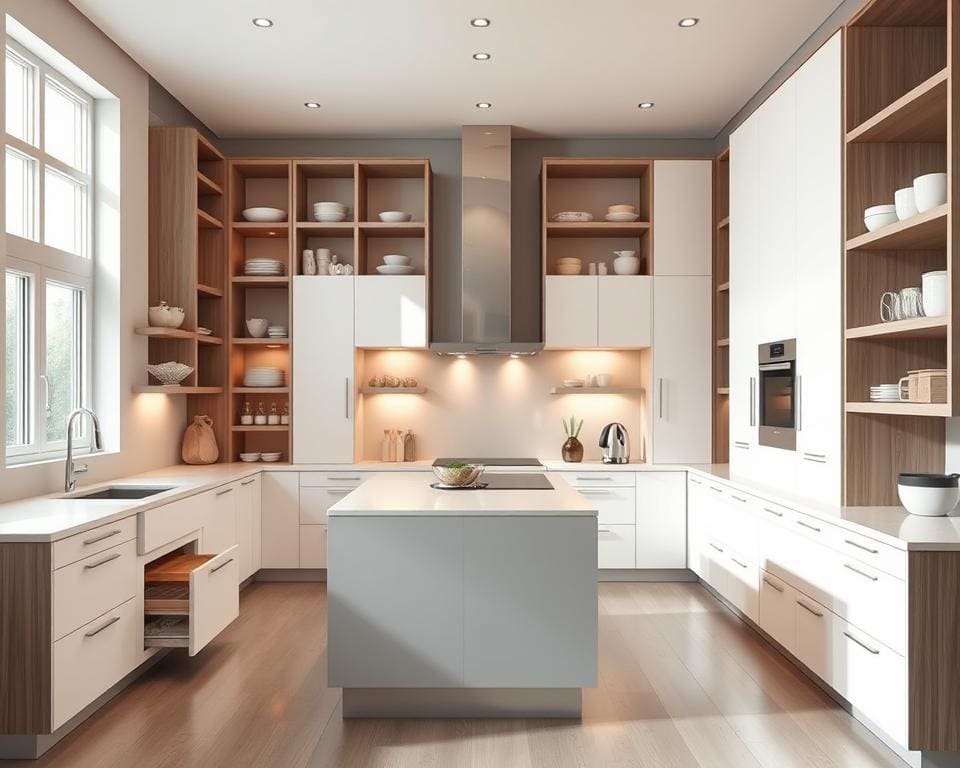 Hoe ontwerp je een keuken met maximale opbergruimte?