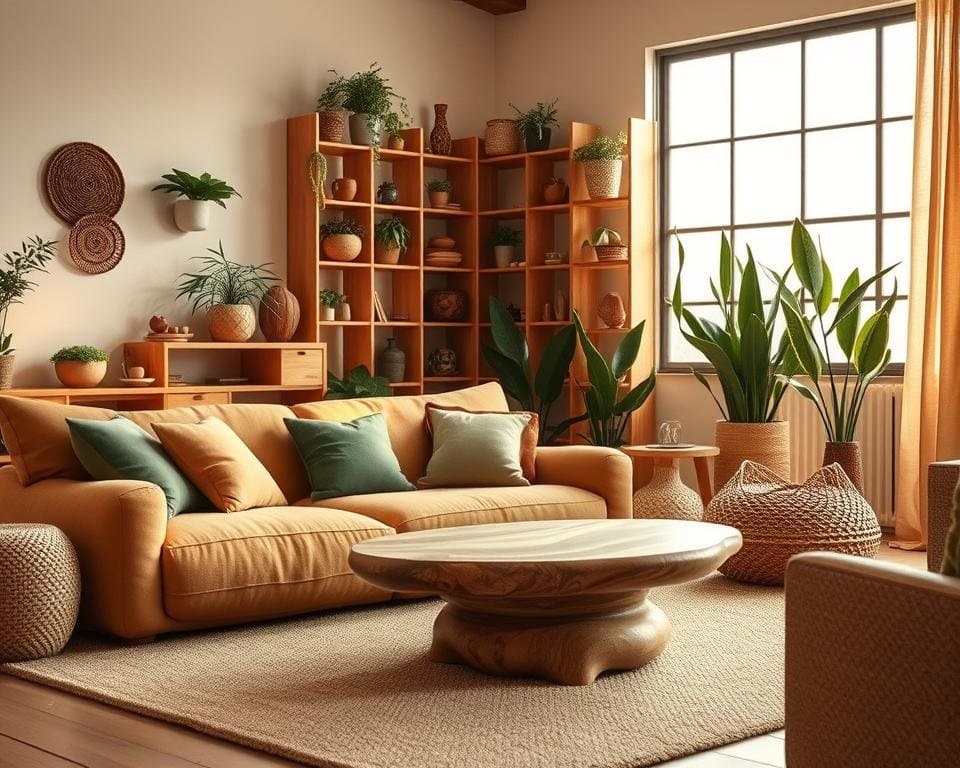 Hoe richt je je woning in met natuurlijke materialen?