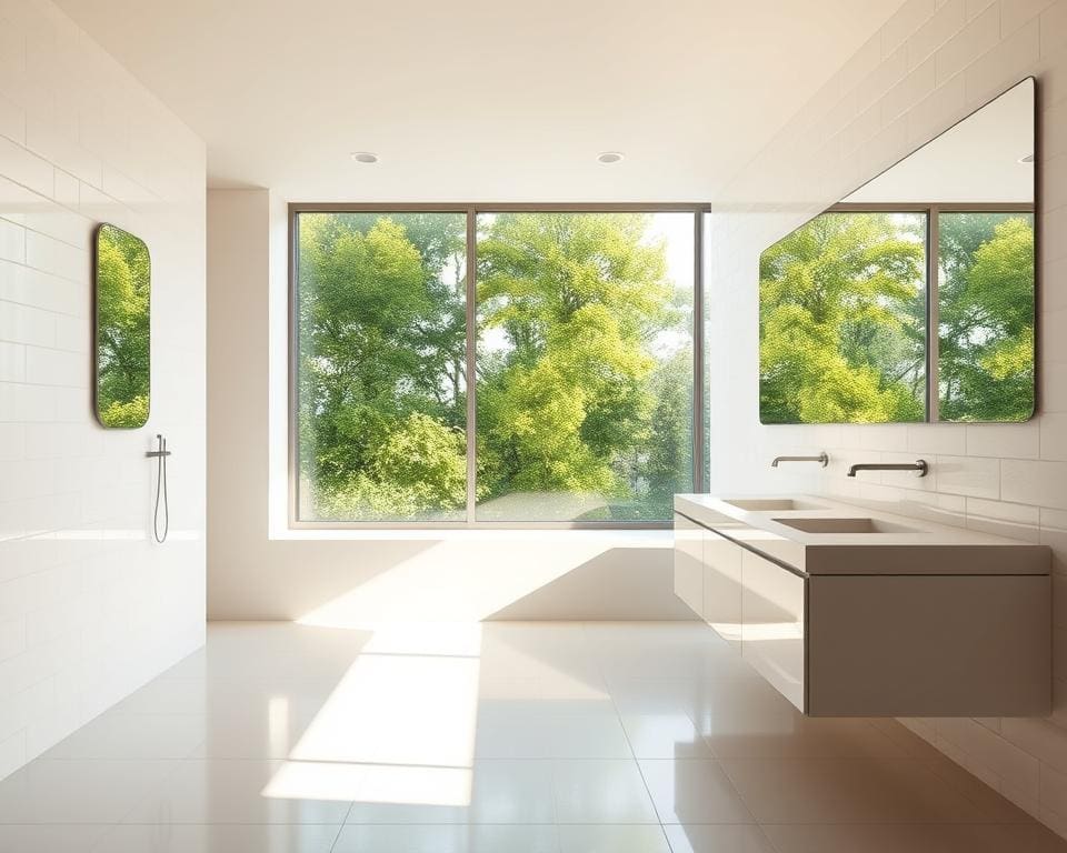 Waarmee maak je een kleine badkamer ruimtelijk?
