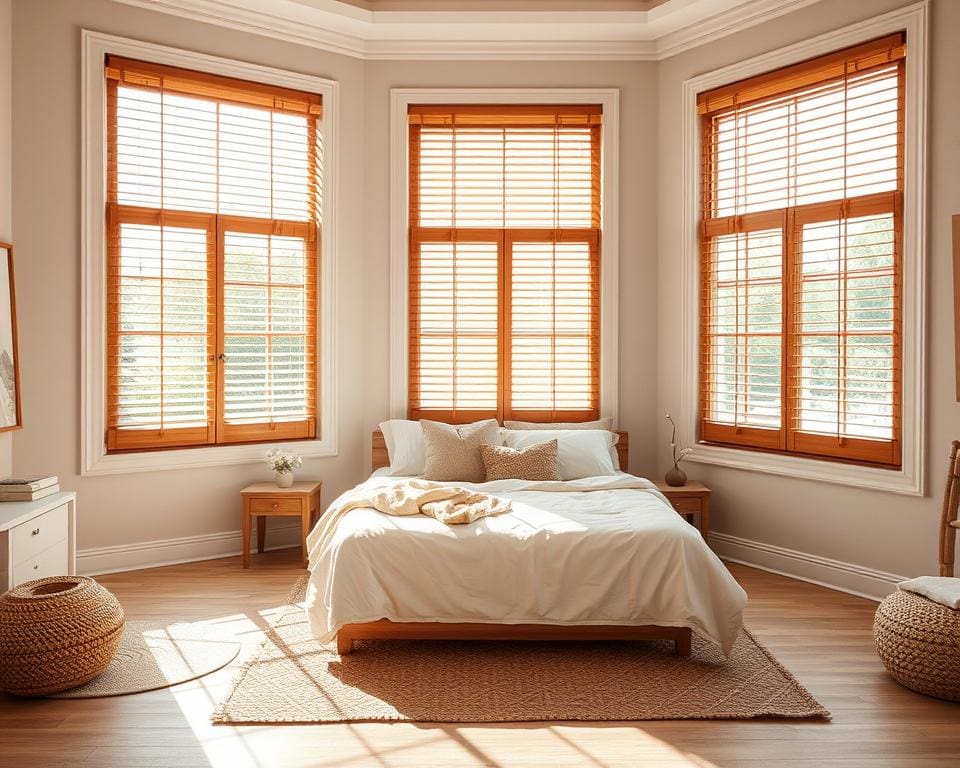 Waarom kiezen voor houten jaloezieën in de slaapkamer?