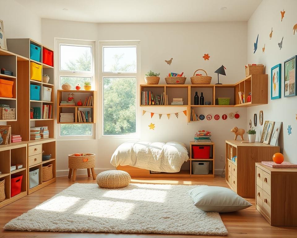 Wat zijn slimme ideeën voor kinderkamer opbergoplossingen?