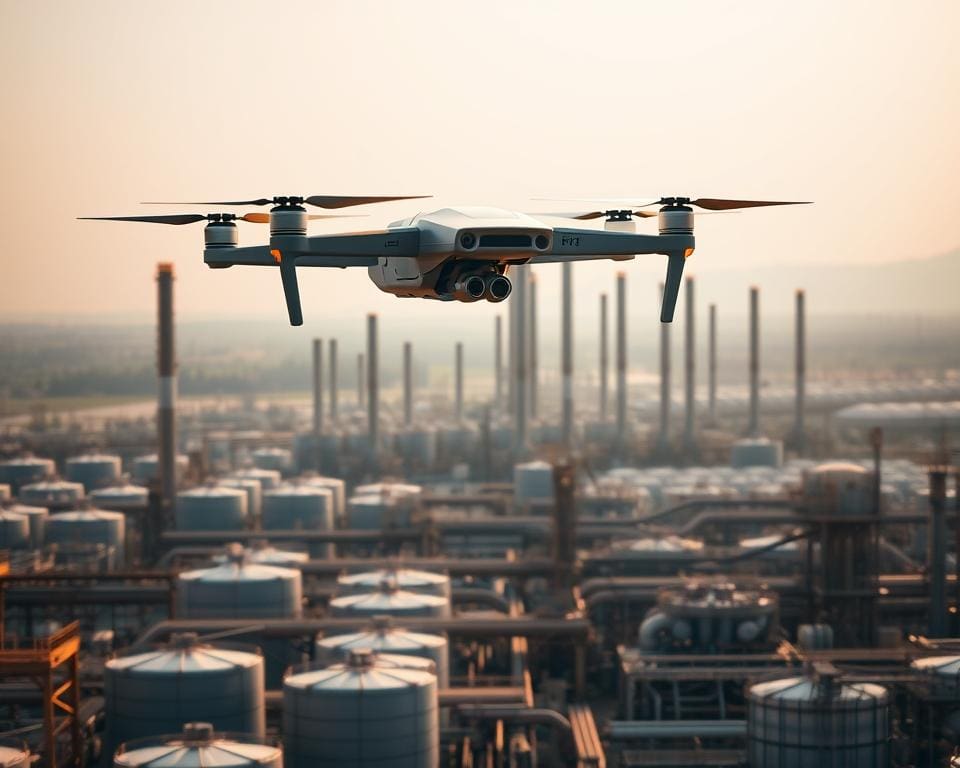 Gebruik van drones voor industriële inspectie