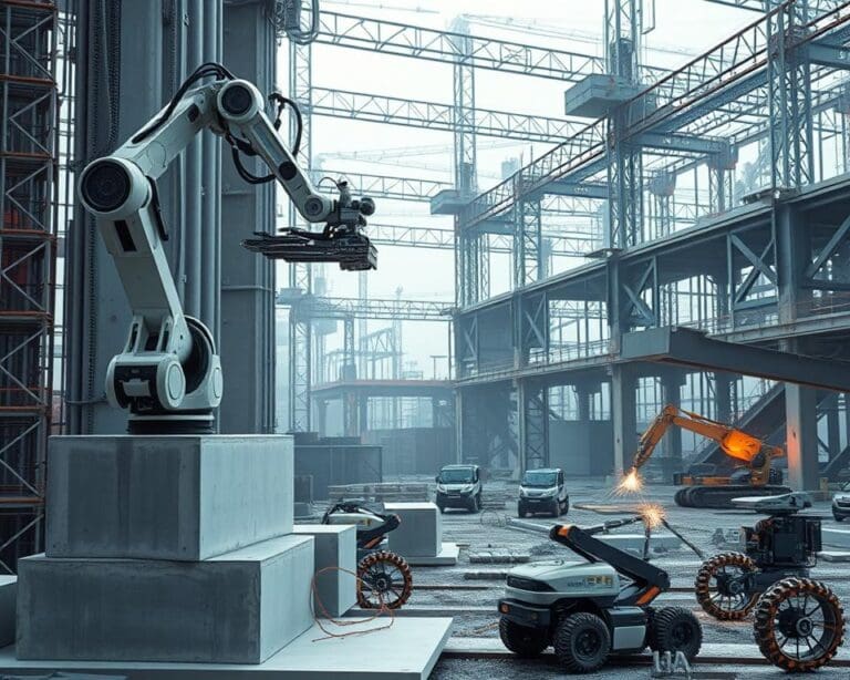Robotgestuurde beton- en staalbouw