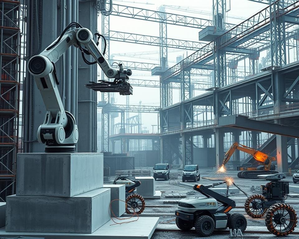 Robotgestuurde beton- en staalbouw