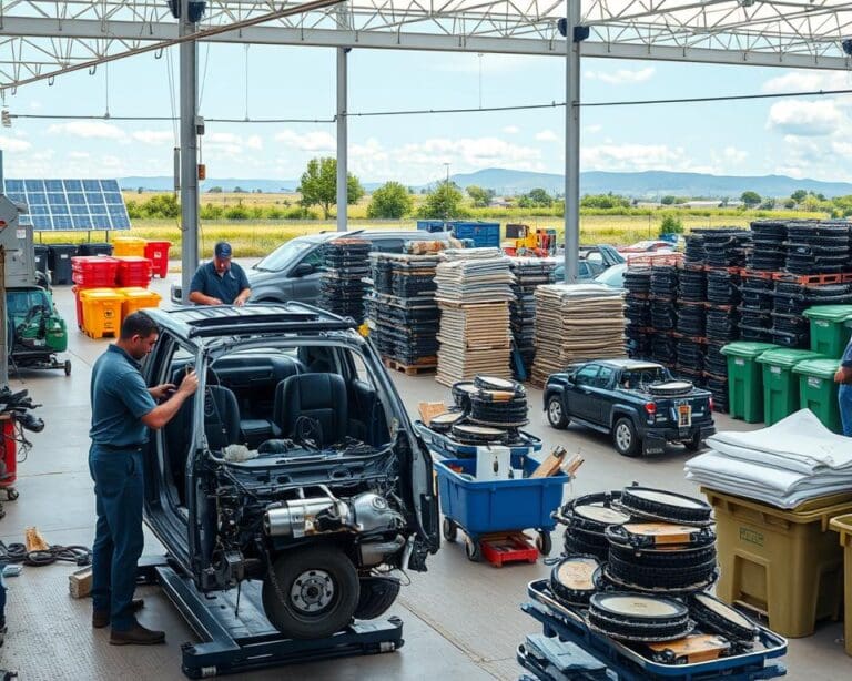 Wat gebeurt er bij milieuvriendelijke autodemontage in Nederland?