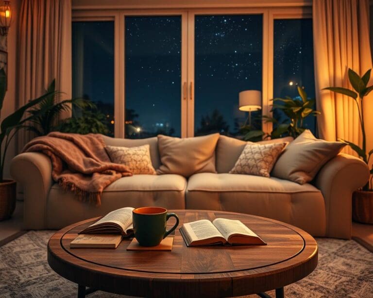 Hoe richt je een zithoek voor lange avonden in?