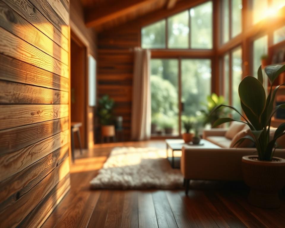 Waarom voelt een houten wand zo warm?