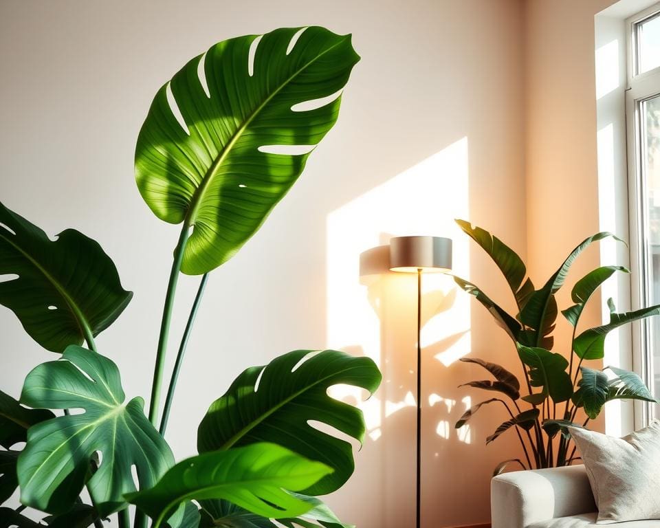 Wat maakt een grote plant ideaal voor lege hoeken?