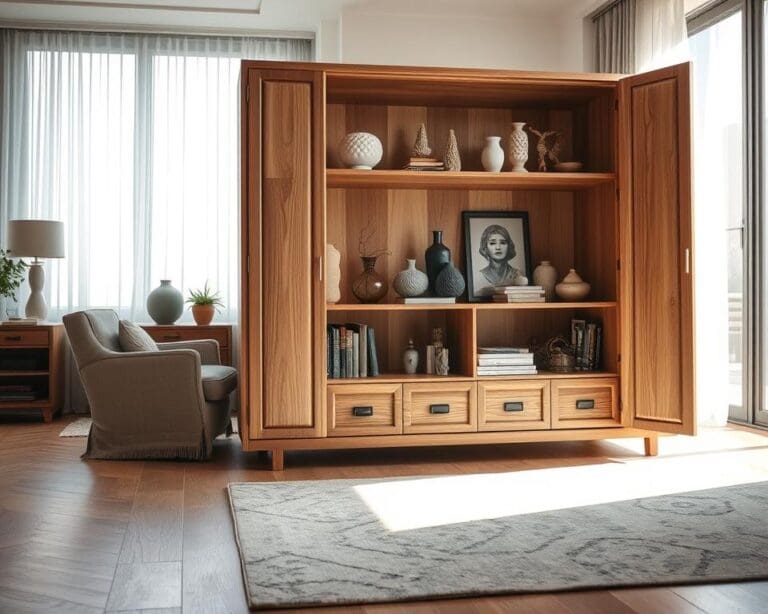 Wat maakt een open kast perfect voor decoratie?