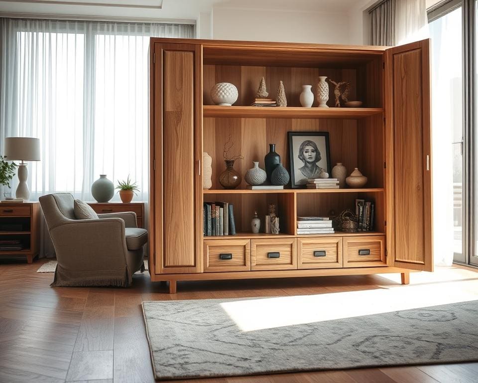 Wat maakt een open kast perfect voor decoratie?