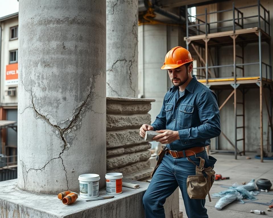 Hoe werkt betonreparatie bij verouderde constructies?