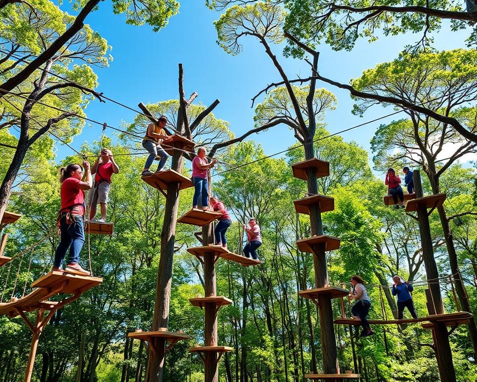 Waarom is een klimbos geschikt voor een actief uitje?