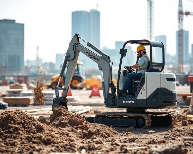 Waarom kiezen bedrijven voor een minigraver op locatie?