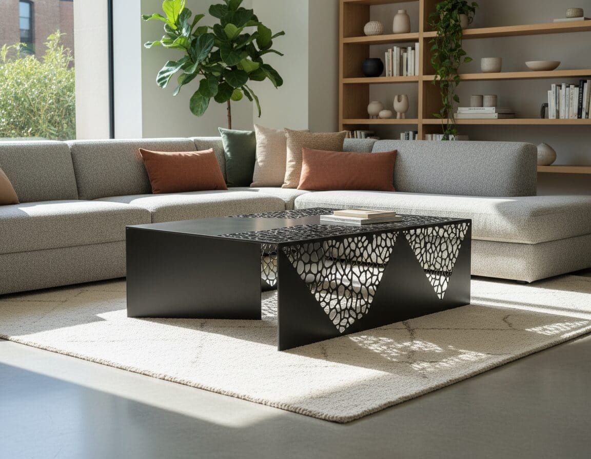 maatwerk metalen salontafel