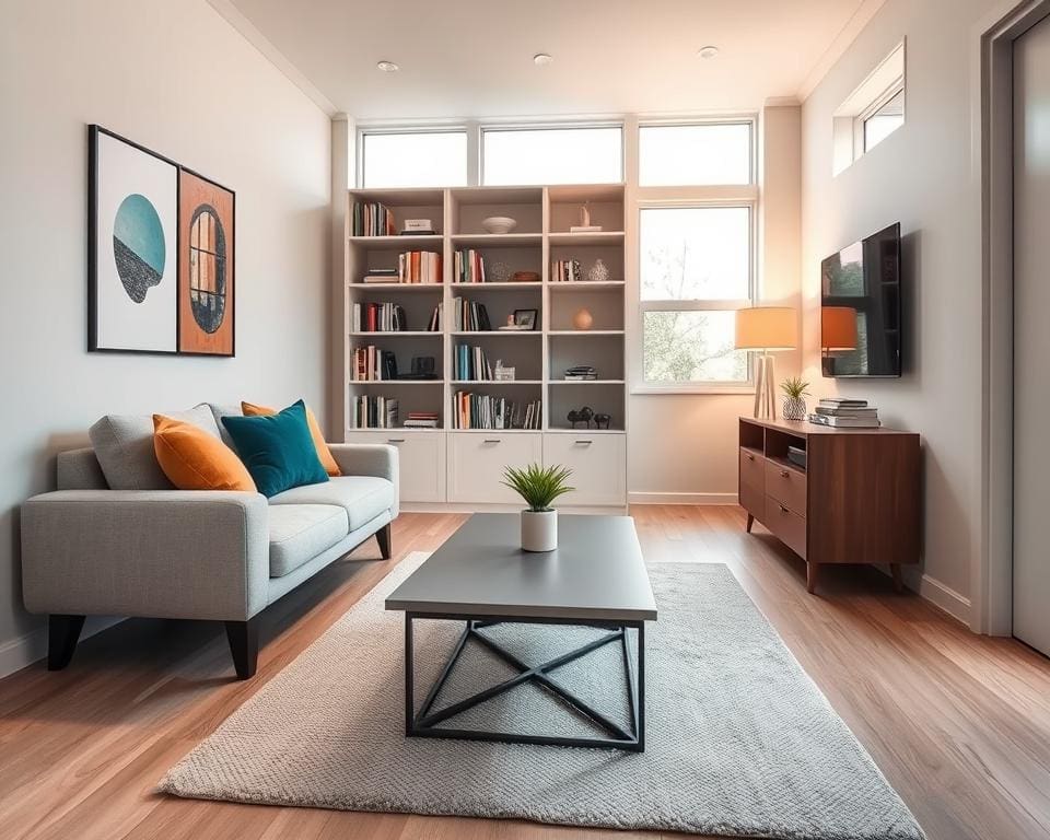smalle woonkamer inrichten