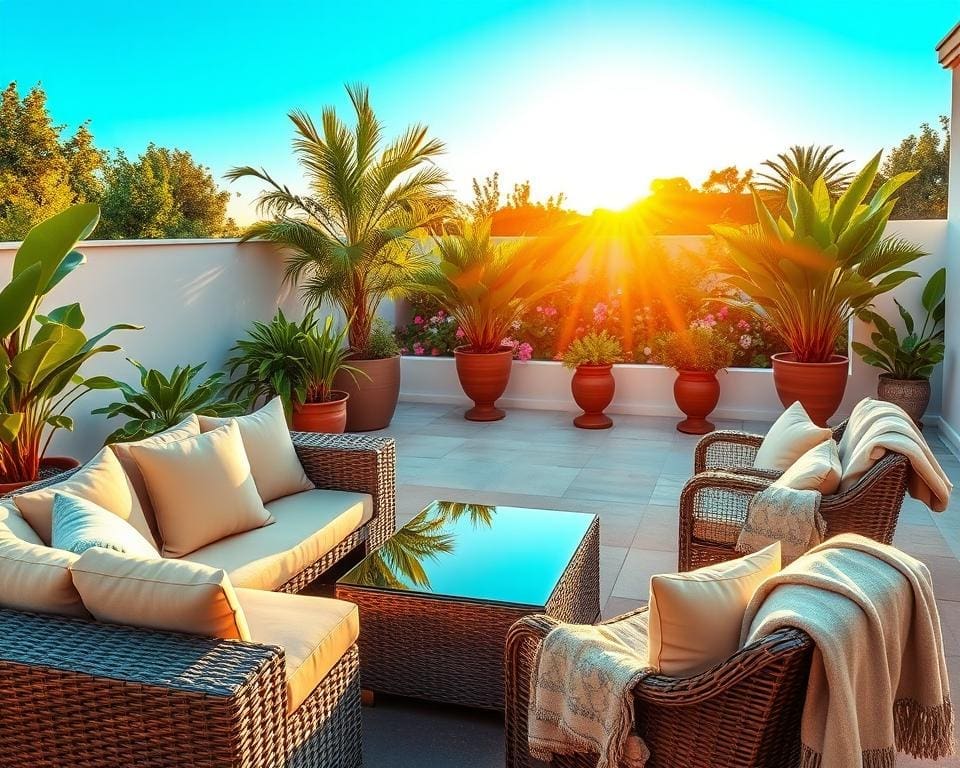 loungeset terras